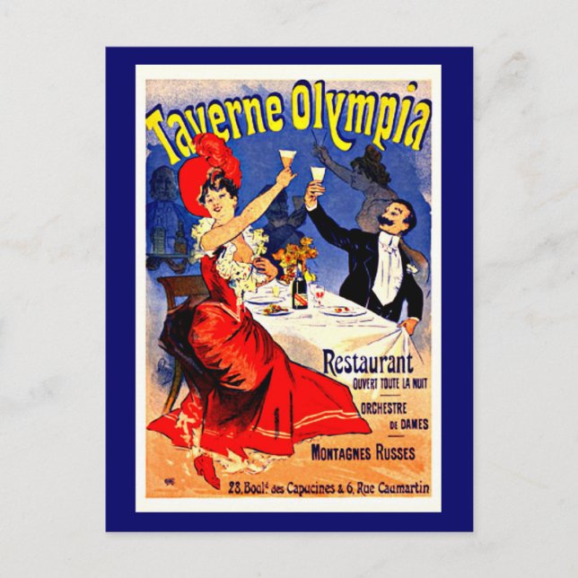 vykort - Klassiskt/Vintage-jules Chéret 4 (Framsida)