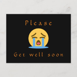 Vykort: Kom snart, gråt emoji Vykort