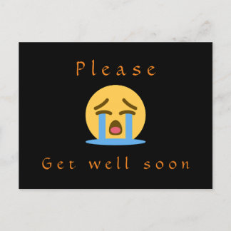 Vykort: Kom snart, gråt emoji Vykort