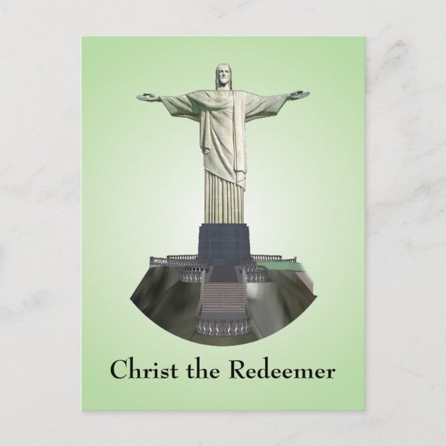 Vykort: Kristus Redeemer Statue Vykort (Framsida)