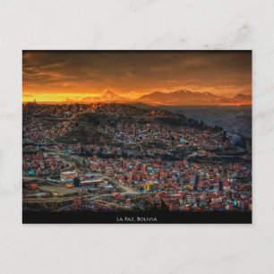 vykort La Paz, Bolivia