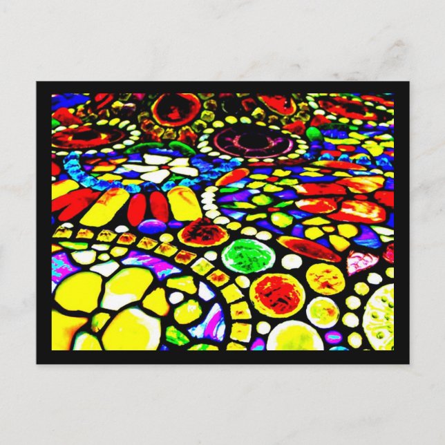Vykort-lagat glas-Louis Tiffany 17 Vykort (Framsida)