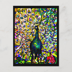 Vykort-lagat glas-Louis Tiffany 19 Vykort