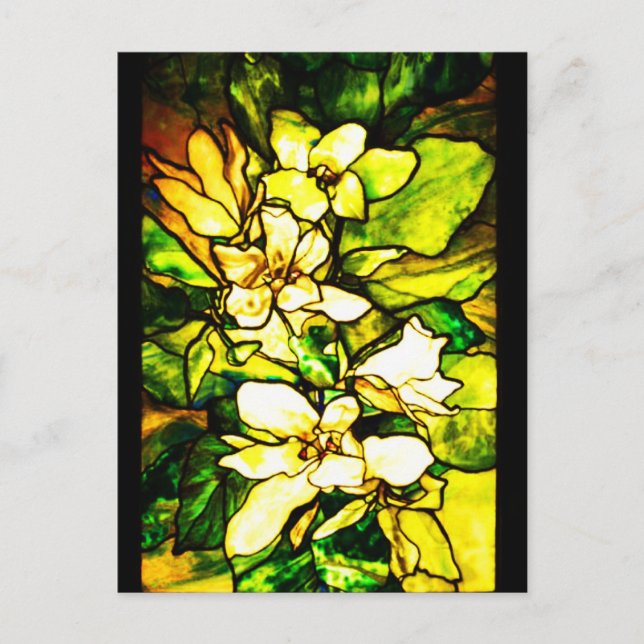 Vykort-lagat glas-Tiffany 2 Vykort (Framsida)