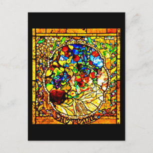 Vykort-lagrad glas-Louis Tiffany 12 Vykort