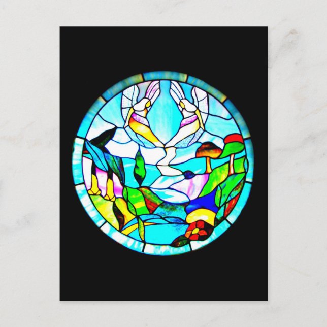 Vykort-lagrad glas-Louis Tiffany 3 Vykort (Framsida)