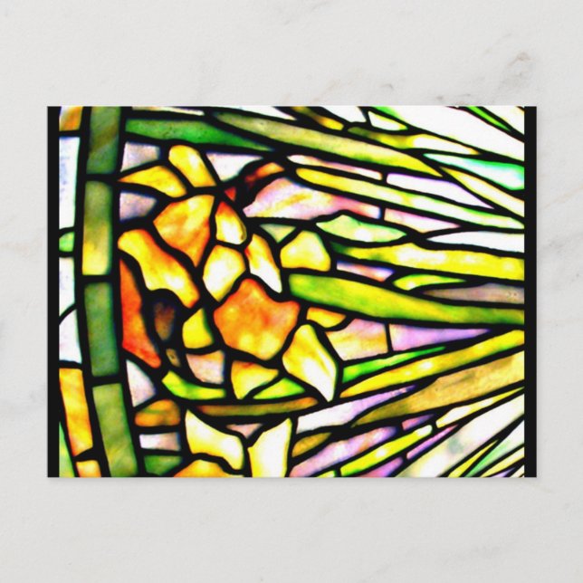 Vykort-lagrad glas-Louis Tiffany 7 Vykort (Framsida)