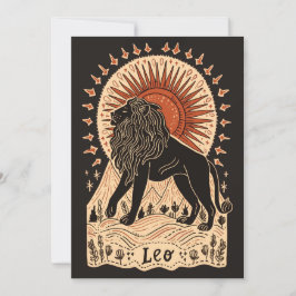 vykort - Leo Celestial Zodiac Art