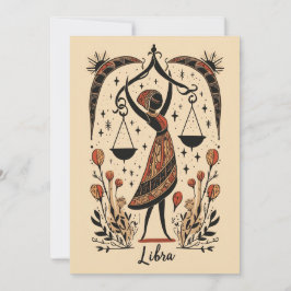 vykort - Libra Celestial Zodiac Art