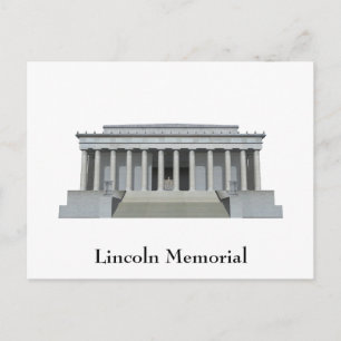 vykort: Lincoln Memorial: Washington DC Vykort