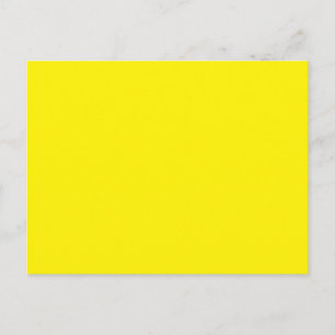 Vykort Ljusgult Modern Minimalistisk
