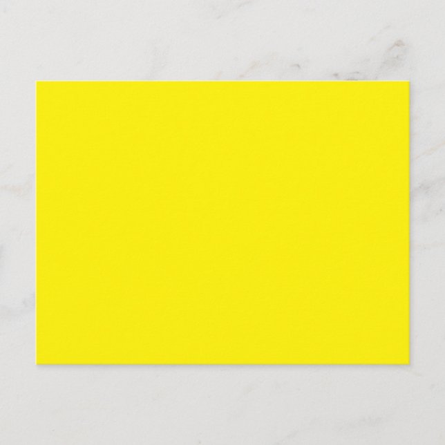 Vykort | Ljusgult | Modern Minimalistisk (Framsida)