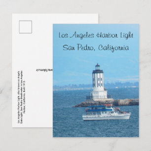 Vykort - Los Angeles Harbor Light