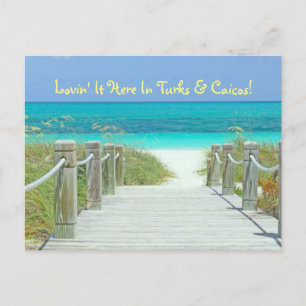 vykort: "LOVIN IT HIT IN TURKS & CAICOS!" Vykort