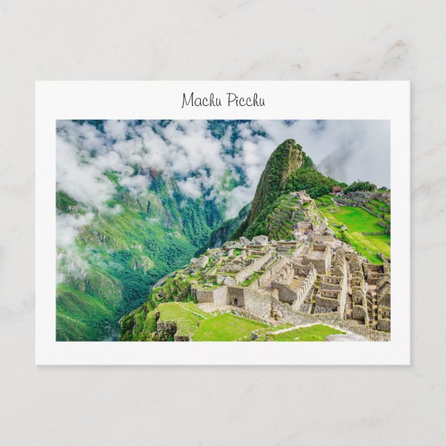 vykort Machu Picchu (Framsida)