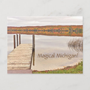 vykort/"Magic Michigan"/Lime Sjö/Leelanau Pen Vykort