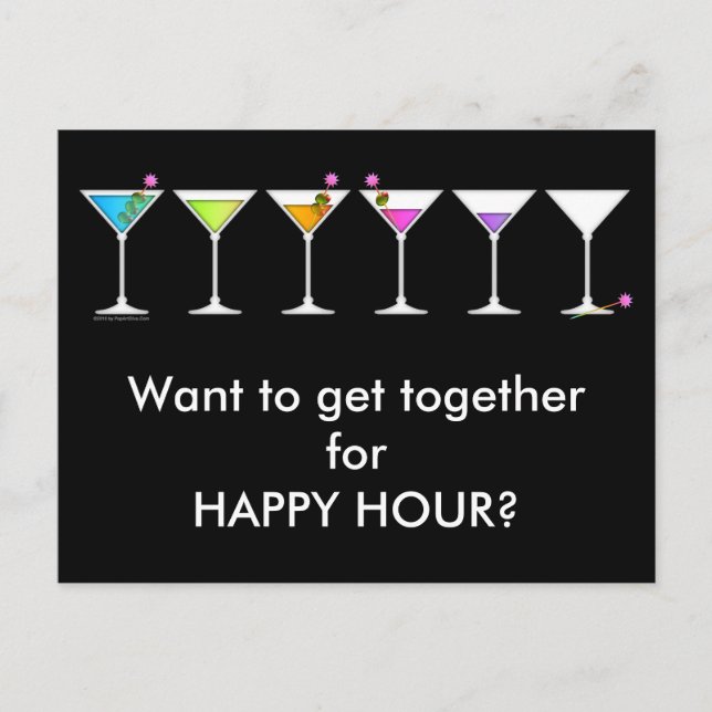 vykort - Martinis Going, Going, BORTA (Framsida)