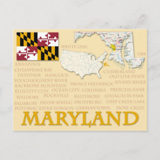 Vykort "Maryland"