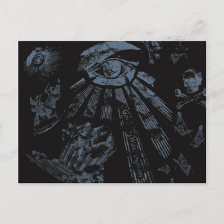 Vykort Mässingsfantasi Blå