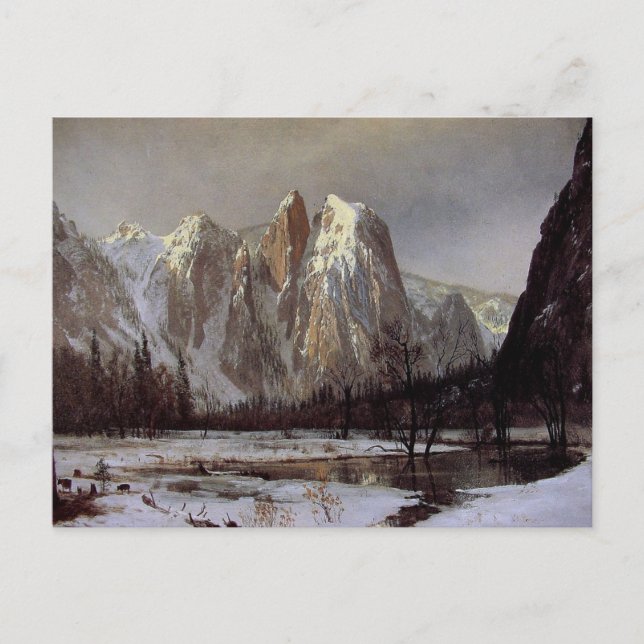 vykort med Albert Bierstadt-målning (Framsida)