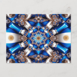 vykort med argentinskt Färg-format