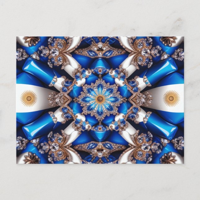 vykort med argentinskt Färg-format (Framsida)