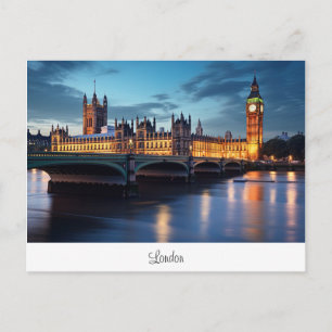 Vykort med Big Ben, London.