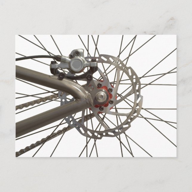 vykort med Bike Wheel Hub (Framsida)
