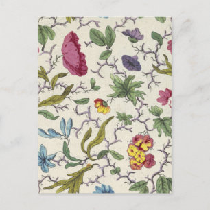 vykort med Blommigt design för tryckt struktur
