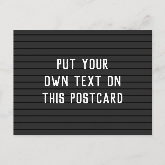 vykort med Brev Board-utseende (Framsida)