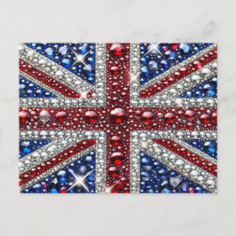 Vykort med brittiskt flaggmotiv