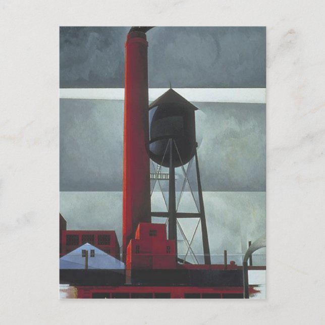 vykort med Charles Demuth-målning (Framsida)