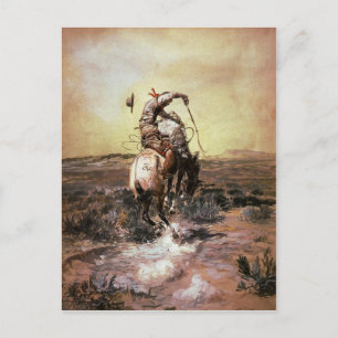 vykort med Charles Marion Russell Painting