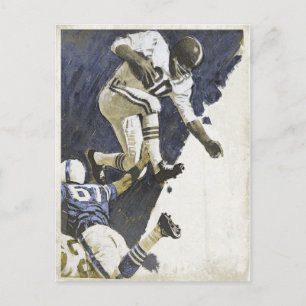 Vykort med Coola Action Packed Football Print
