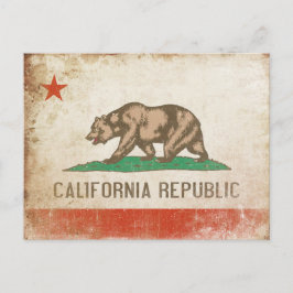 Vykort med Coola California Flagga