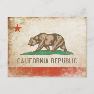 Vykort med Coola California Flagga