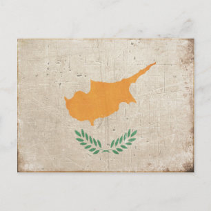 Vykort med Coola Cyprus Flagga Print