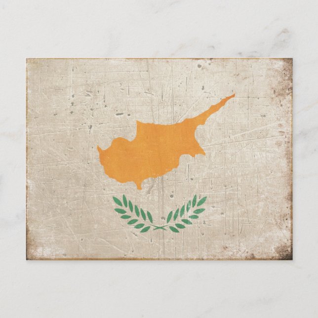 Vykort med Coola Cyprus Flagga Print (Framsida)