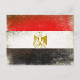 Vykort med Coola Flagga från Egypten