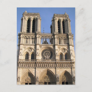 Vykort med den Notre Dame de Paris domkyrkan
