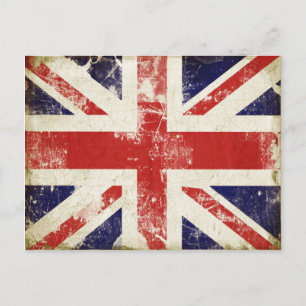 vykort med den Underbara brittiska Flagga Distress