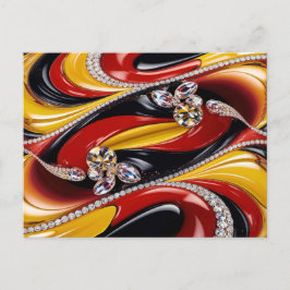 Vykort med design i belgiska färger