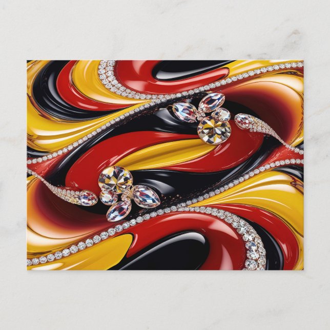 Vykort med design i belgiska färger (Framsida)