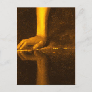 vykort med detaljer om Caravaggio Painting