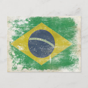 vykort med Dirty Flagga från Brasilien
