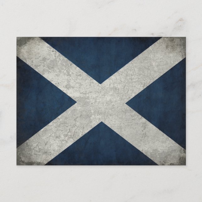 vykort med Dirty Scottish Flagga (Framsida)
