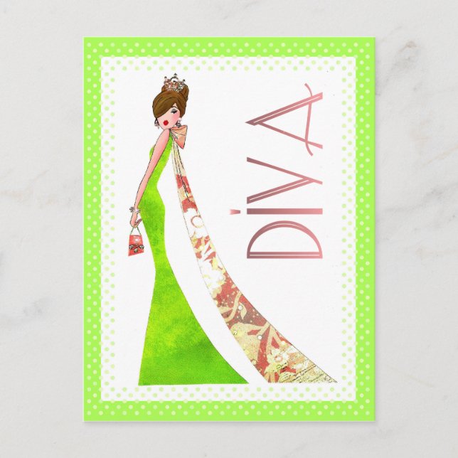 vykort med DIVAtude! (Framsida)