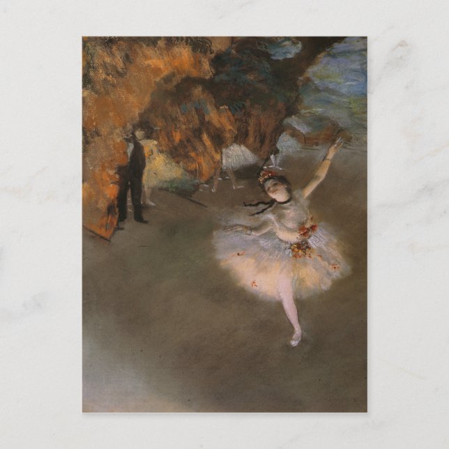 vykort med Edgar Degas-målning (Framsida)