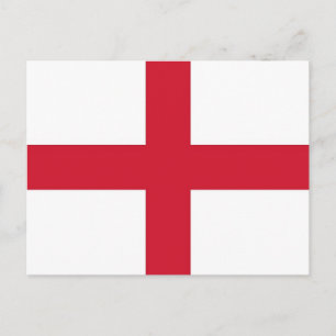 Vykort med Englands flagga