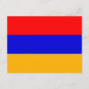 Vykort med Flagga av Armenien